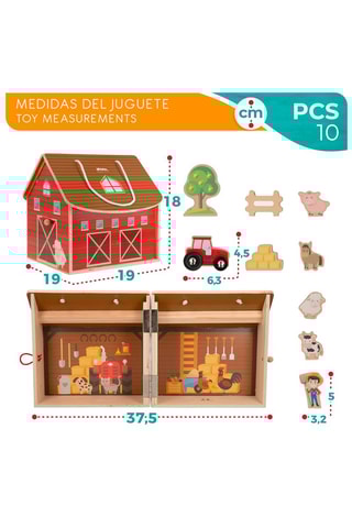 Ferme en bois - 10 pièces Dès 3 ans