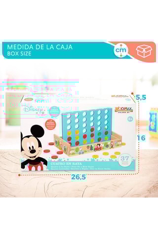 Jeu du 4 à la suite en bois Mickey Disney - Dès 3 ans