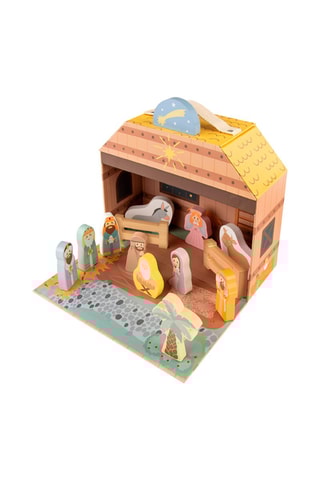 Crèche en bois - 15 pièces Dès 3 ans