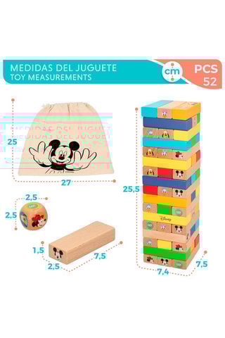 Blocs en bois Mickey Disney Dès 4 ans
