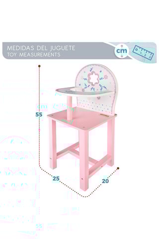 Chaise haute en bois Dès 3 ans