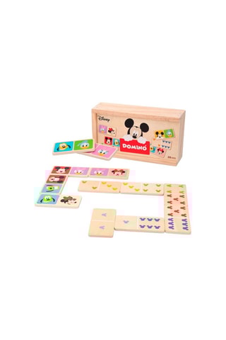 Dominos en bois 2-en-1 Mickey et ses amis Disney - 28 pièces - Dès 2 ans