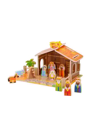 Crèche en bois - 20 pièces   Dès 3 ans