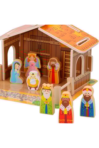 Crèche en bois - 20 pièces   Dès 3 ans