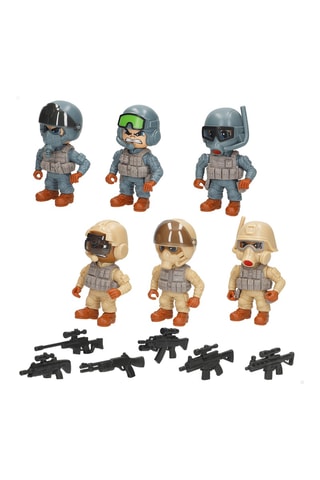 6 figurines soldats - Dès 3 ans