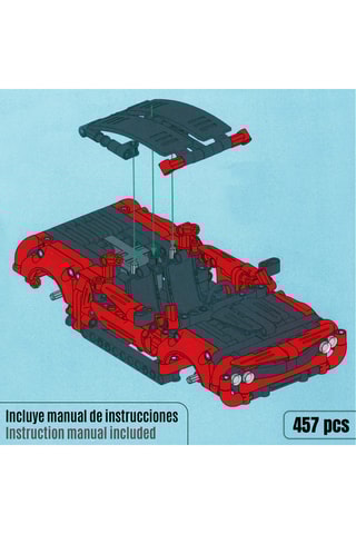Maquette voiture muscle car - 457 pièces - Dès 6 ans