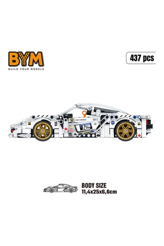Maquette voiture racing - 437 pièces - Dès 6 ans