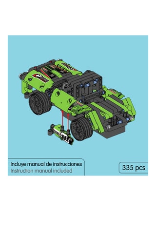 Maquette voiture de course télécommandé 2-en-1 - 335 pièces - Dès 6 ans