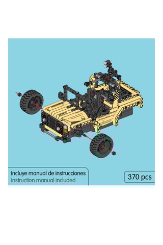 Maquette véhicule radiocommandé 2-en-1 - 370 pièces - Dès 6 ans