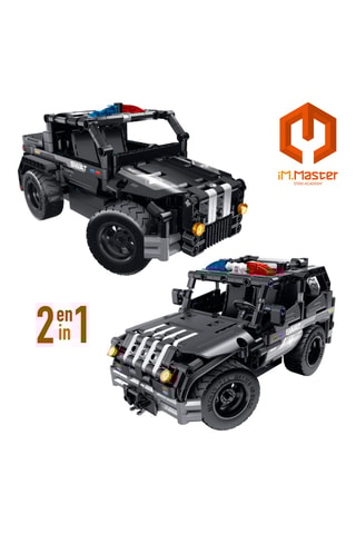 Maquette voiture de police radiocommandé 2-en-1 - 355 pièces - Dès 6 ans