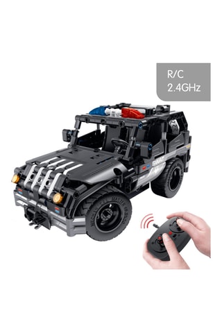 Maquette voiture de police radiocommandé 2-en-1 - 355 pièces - Dès 6 ans