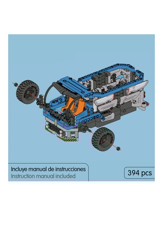 Maquette camion de chantier radiocommandé 2-en-1 - 394 pièces - Dès 6 ans