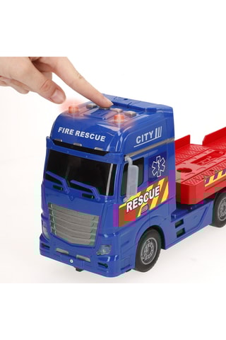 Camion porteur de véhicules de secours - 3 pièces - Dès 3 ans