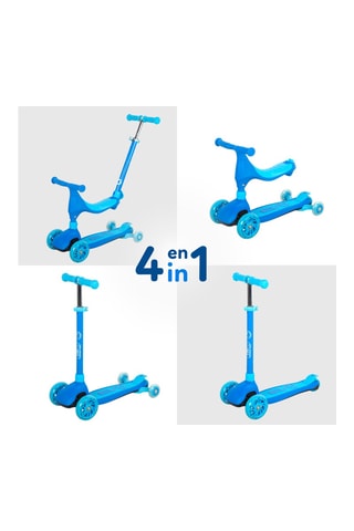 Trottinette évolutive 4-en-1 - Bleu - Dès 12 mois - 20/35 kg