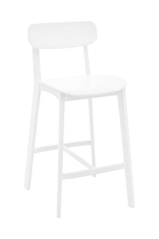 Tabouret en hêtre Cream - 44,5 x 94 x 48 cm