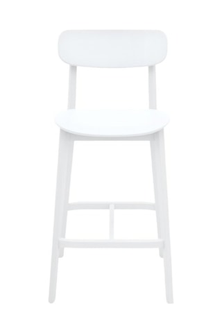 Tabouret en hêtre Cream - 44,5 x 94 x 48 cm