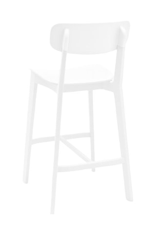 Tabouret en hêtre Cream - 44,5 x 94 x 48 cm