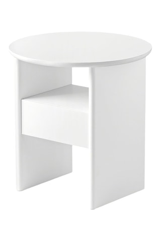 Table basse en bois massif 1 tiroir Tau - 50 x 50 x 52,5 cm
