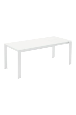 Table extensible à roulettes en verre Baron - 110/155 x 70 x H 75/67 cm