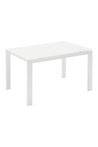 Table extensible à roulettes en verre Baron - 110/155 x 70 x H 75/67 cm