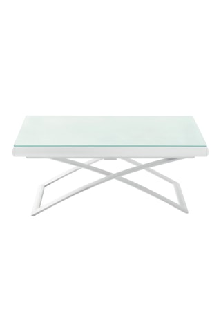 Table à manger en verre extensible Dakota - 106/186,5 x 35/44/66/75 x 71,5 cm - Jusqu’à 8 places