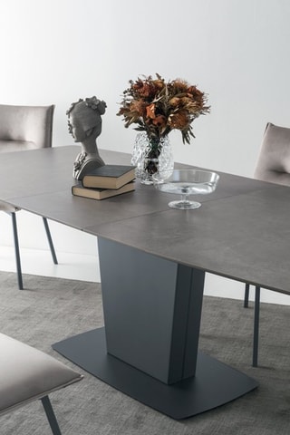 Table extensible en verre Athos - 150/200 x 75/66 x 100 cm