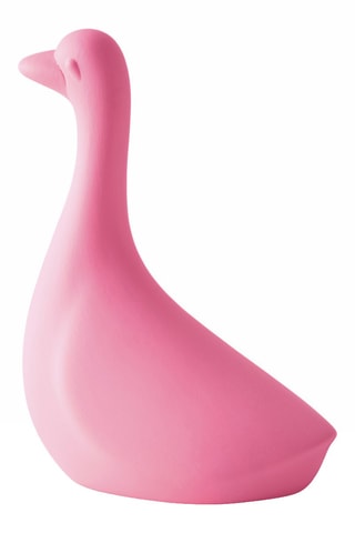 Statue canard en céramique Oca - 15 x 15 x 20 cm - Rose