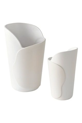 Vase en céramique Roche - 11 x 11 x 23 - Blanc