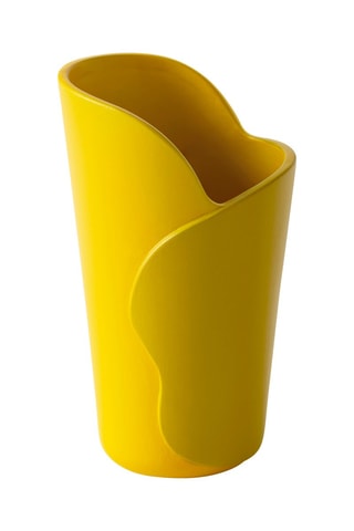 Vase en céramique Roche - 23 cm - Jaune