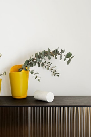 Vase en céramique Roche - 23 cm - Jaune