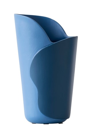 Vase en céramique Roche - 23 cm - Bleu cobalt