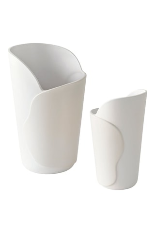 Vase en céramique Roche - 31 cm - Blanc