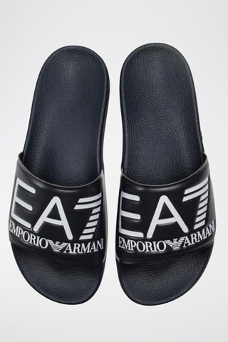 Claquettes Bleu marine et blanc