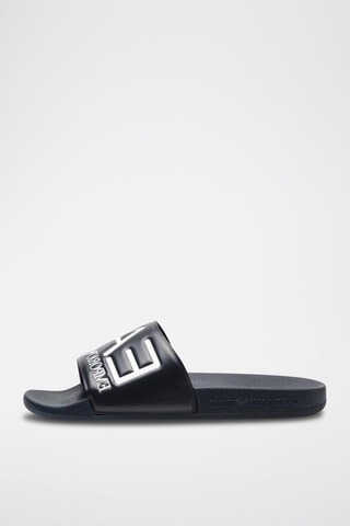 Claquettes Bleu marine et blanc