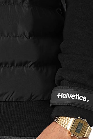 Sweat à capuche Melton Noir