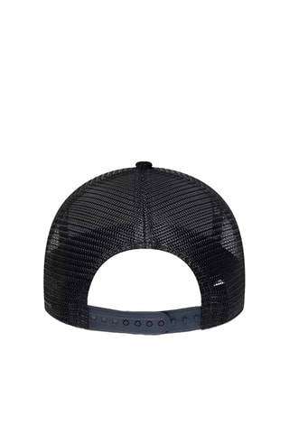 Casquette en velours - Noir et rouge