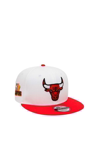 Casquette White Crown Patches 9 Fifty Chibul - Blanc et rouge
