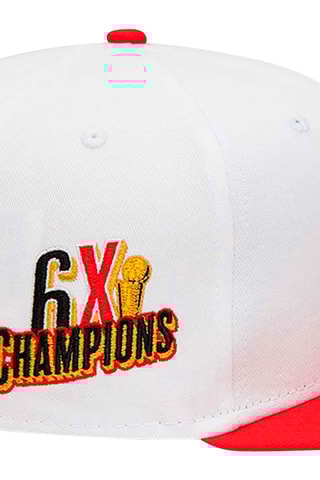 Casquette White Crown Patches 9 Fifty Chibul - Blanc et rouge