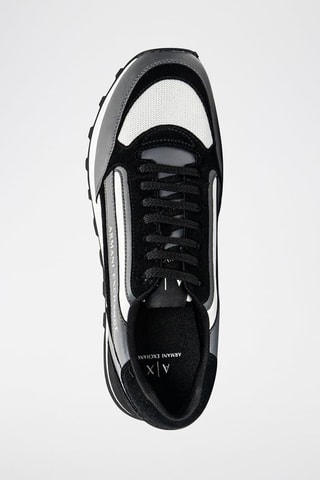 Sneakers en cuir Noir et gris