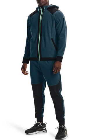 Jogging polaire Rush Fleece - Bleu pétrole et noir