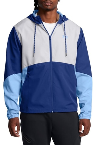 Veste à capuche - Bleu et gris