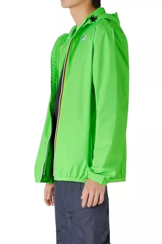 Coupe-vent à capuche Le Vrai 3.0 Claude - Vert fluo