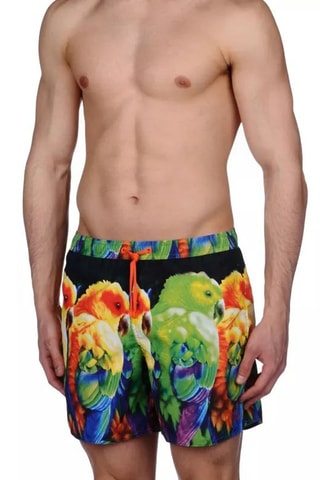 Short de bain - Noir et vert