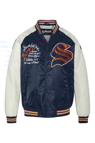 Blouson Varsity Princeton 2 - Bleu marine et blanc