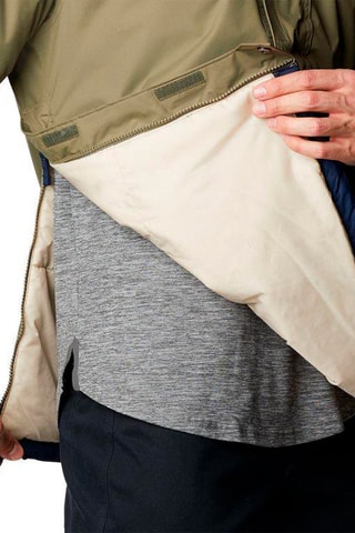 Parka à capuche Challenger - Kaki et bleu marine