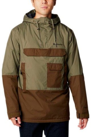 Coupe-vent à capuche Buckhollow Insulted - Kaki et marron