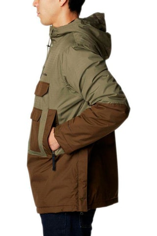 Coupe-vent à capuche Buckhollow Insulted - Kaki et marron