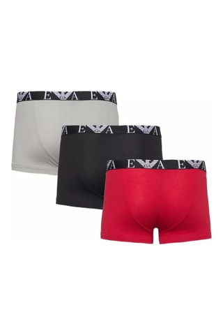 3 boxers - Noir et rouge
