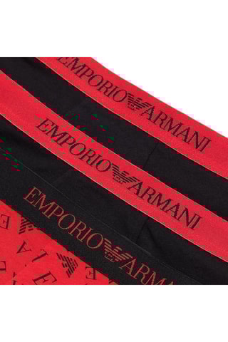 3 boxers - Noir et rouge