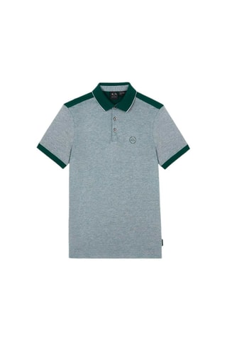 Polo Gris chiné et vert